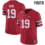 Youth Ohio State Buckeyes #19 Dallas Gant Red Nike NCAA College Football Jersey August NXE3144MK